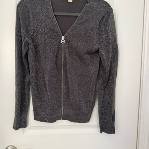 Michael Kors Glittery Black Cardigan
